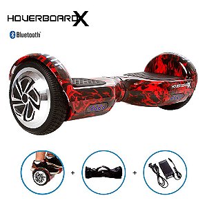 Hoverboard Skate Elétrico 6,5 Red Fire Barato Bluetooth Led
