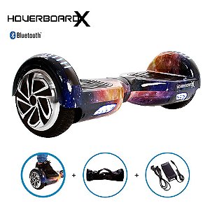 Hoverboard Skate Elétrico 6,5 Aurora Azul Barato Bluetooth