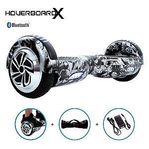 Hoverboard 6,5 Homem-Aranha Preto e Branco HoverboardX