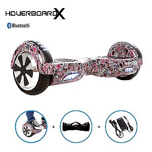 Hoverboard 6,5 Caveira Mexicana Roxa HoverboardX Bluetooth