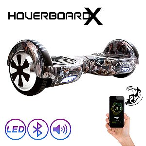 Hoverboard Skate Elétrico 6,5" Guerra HoverboardX Bluetooth