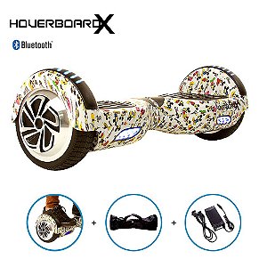 Hoverboard 6,5" Mickey Mouse Branco HoverboardX Bluetooth