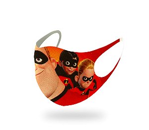 1 Máscara Lavável Infantil do Desenho Os Incríveis Neoprene