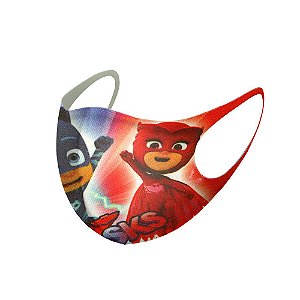 1 Máscara Lavável Infantil do Desenho PJ Masks Neoprene