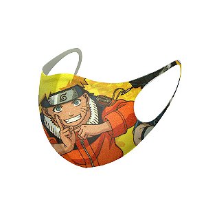 1 Máscara Lavável Infantil do Desenho Naruto Neoprene