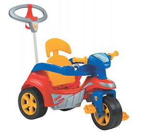 Velotrol Baby Trike Evolution Vermelho Com Haste - Biemme