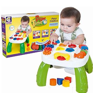 Brinquedo Mesa Interativa Didática Verde E Branca Cotiplás