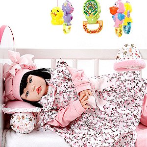 Boneca Bebe Reborn Ursa Charme Branco Cegonha Reborn Dolls - USA Magazine