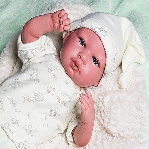 Boneca Bebê Reborn Bege - Baby Brink