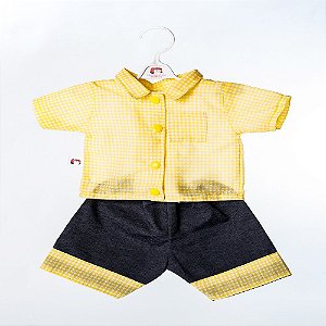 Roupa para Boneca - Vestido Amarelo Borboletas - Veste Bonecas tipo Ba -  Cantinho da Boneca Acessórios e Utensílios para Bonecas