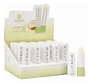 KIT 10 LIP BALM COCONUT CREAM NUANCE 4g