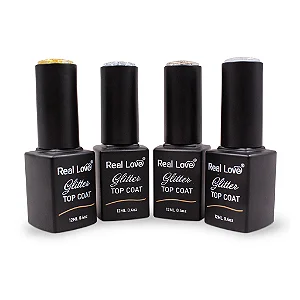 TOP COAT REAL LOVE GLITTER 12ml
