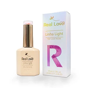 TOP COAT REAL LOVE NUDE 04 LINHA LIGHT 15ml