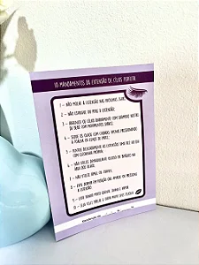 FICHA LILÁS CUIDADOS PÓS EXTENSÃO CÍLIOS [10 FOLHAS]