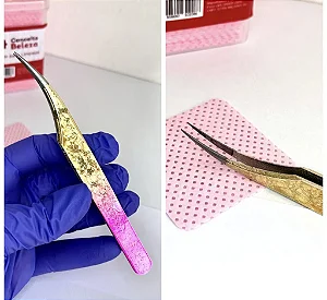 PINÇA CÍLIOS GOLFINHO PEROLADA