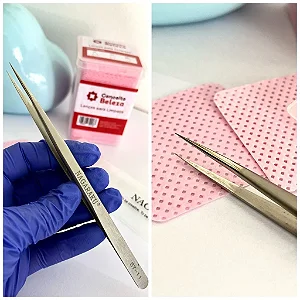 PINÇA CÍLIOS PROFISSIONAL NAGARAKU ST-11 RETA FINA