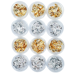 KIT FOLHA DE OURO DOURADO/PRATA