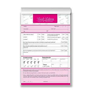 FICHA ANAMNESE LASH LIFT [25 FOLHAS]