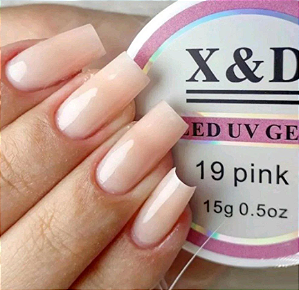 GEL PARA ALONGAMENTO X&D COR 19 PINK 15g