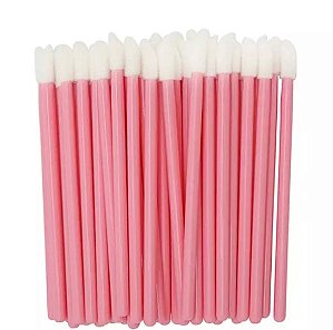 PINCEL APLICADOR ROSA CLARO (50 UNIDADES)