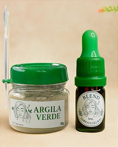 KIT TERAPIA DE SOBRANCELHAS BLEND + ARGILA