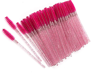 ESCOVINHA DE CÍLIOS ROSA PINK (50 UNIDADES)