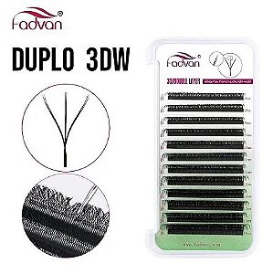 CÍLIOS 3DW DUPLO 6DW EGÍPCIO FADVAN 0.07D MIX 8-14