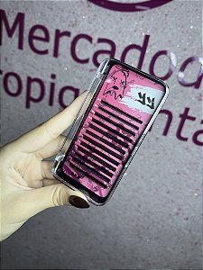 CÍLIOS BAD PINK YY VOLUME BRASILEIRO MARROM MIX 6-13 0.07D