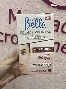 FOLHAS PRONTAS SOBRANCELHAS CAMOMILA DEPILBELLA (20 FOLHAS)
