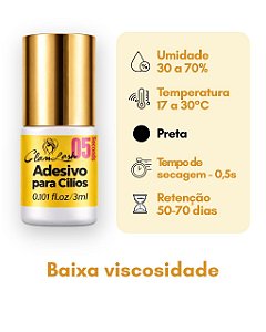 ADESIVO GLAM LASH 0.5 GOLD 3ML