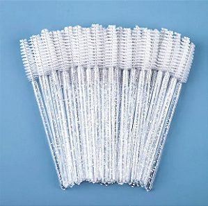 ESCOVINHA DE CÍLIOS TRANSPARENTE (50 UNIDADES)