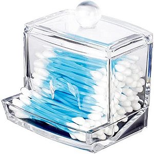 PORTA COTONETE ACRÍLICO
