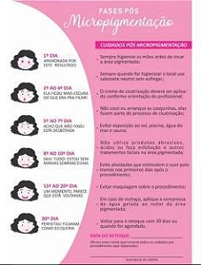 Ficha Anamnese Micropigmentação + Cuidados Cliente - 100 Folhas - ROSA.  Aproveite as melhores ofertas em produtos para Estética , Saúde , Beleza  Clique agora!