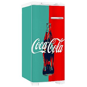 Adesivo Envelopamento Geladeira Coca-Cola