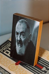 ícone de São Padre Pio Preto e Branco