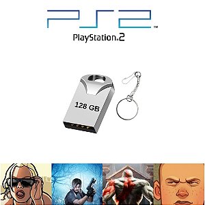 Kit OPL Para Playstation 2 - Pen Drive 128gb Com 50 Jogos 