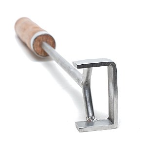 Marcador De Gado Em Inox Padrão Abcz Letra C
