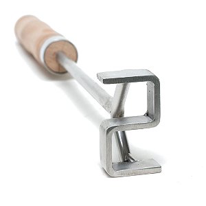 Marcador De Gado Em Inox Padrão Abcz Letra S