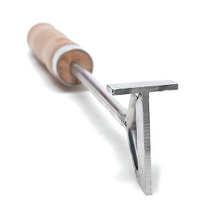 Marcador De Gado Em Inox Padrão Abcz Letra T