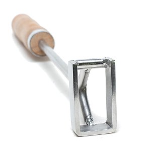 Marcador De Gado Em Inox Padrão Abcz Letra U