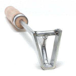 Marcador De Gado Em Inox Padrão Abcz Letra V
