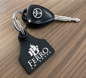 Chaveiro de Brinco de Gado Personalizado
