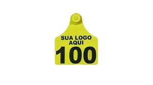 Kit 100 Brincos de Identificação Animal Personalizado