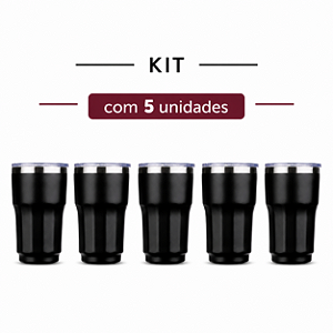 Copo Térmico Personalizado 300ml - Kit c/ 5 Unidades