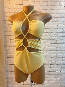 Maiô Milena Amarelo Manteiga