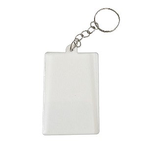 CHAVEIRO ACRILICO CRISTAL 8X5CM PARA SUBLIMAR