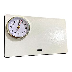 PORTA RETRATO RELÓGIO EMBUTIDO MDF PARA SUBLIMAÇÃO 20X12CM