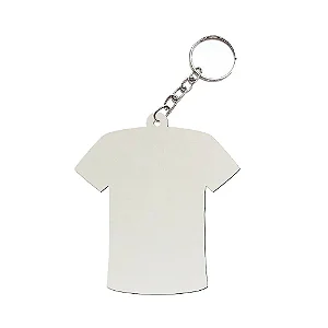 CHAVEIRO MDF DUPLA FACE CAMISETA PCT 5 UNIDADES 3MM