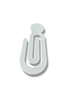 CLIP MARCA PAGINA PLUS ACRILICO RETROVERSO 2MM PCT/ 3 UNIDADES
