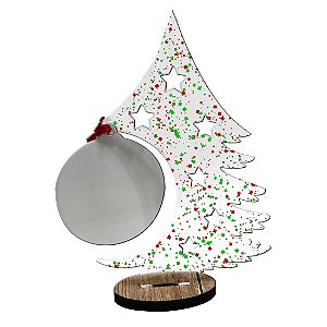 ARVORE DE NATAL ACRILICO GLITTER 3MM PARA SUBLIMAÇÃO